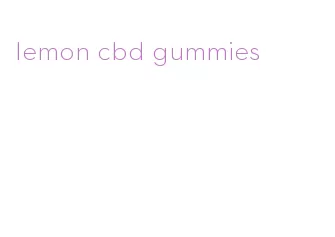 lemon cbd gummies
