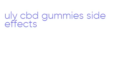 uly cbd gummies side effects