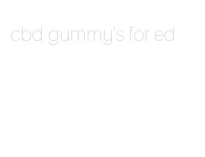 cbd gummy's for ed