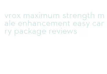 vrox maximum strength male enhancement easy carry package reviews