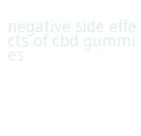 negative side effects of cbd gummies