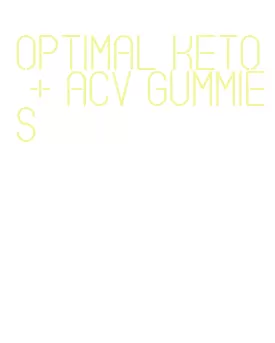 optimal keto + acv gummies