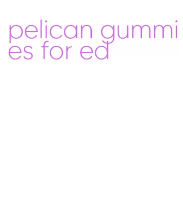 pelican gummies for ed