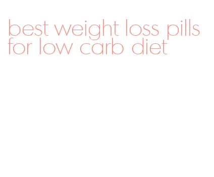 best weight loss pills for low carb diet