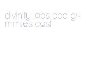 divinity labs cbd gummies cost