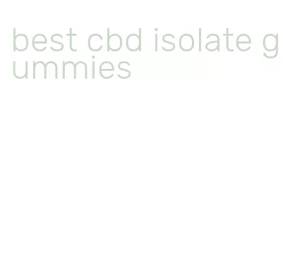 best cbd isolate gummies