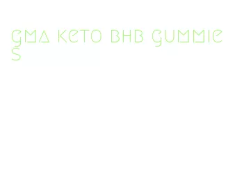 gma keto bhb gummies
