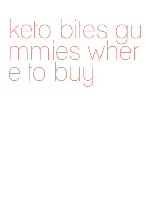 keto bites gummies where to buy