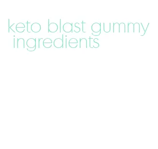 keto blast gummy ingredients