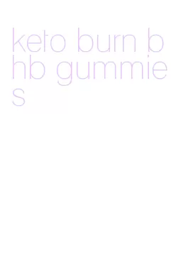 keto burn bhb gummies