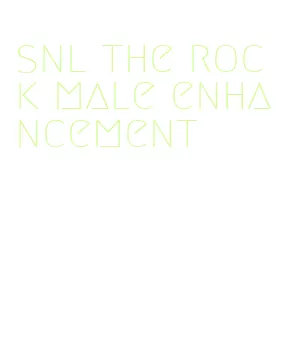 snl the rock male enhancement