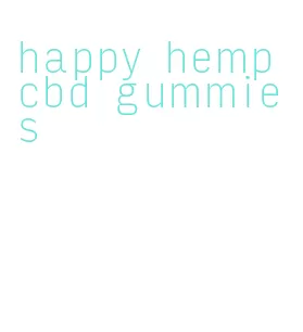 happy hemp cbd gummies