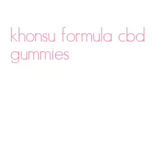 khonsu formula cbd gummies