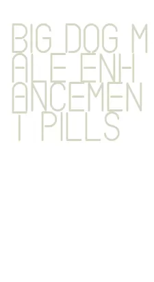 big dog male enhancement pills