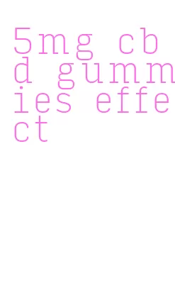 5mg cbd gummies effect