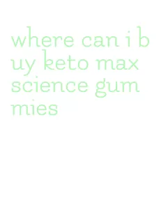 where can i buy keto max science gummies