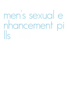 men's sexual enhancement pills