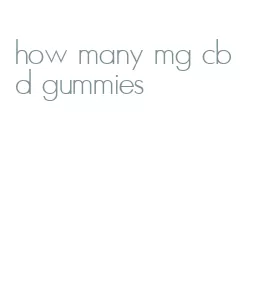 how many mg cbd gummies