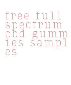 free full spectrum cbd gummies samples