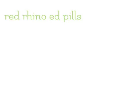 red rhino ed pills