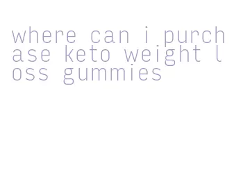 where can i purchase keto weight loss gummies
