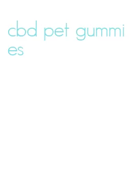 cbd pet gummies