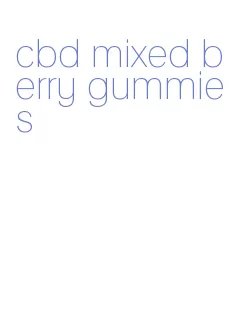 cbd mixed berry gummies