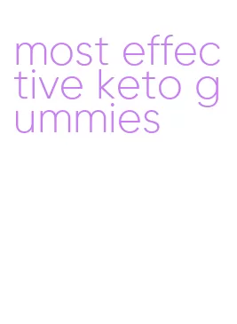most effective keto gummies