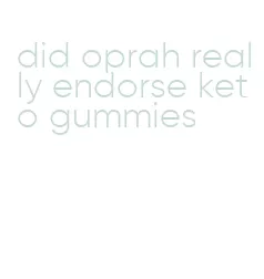 did oprah really endorse keto gummies