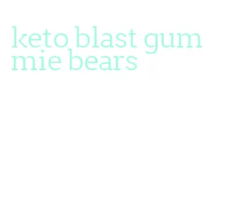 keto blast gummie bears