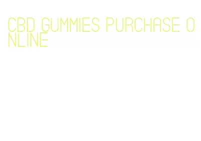 cbd gummies purchase online