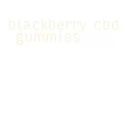 blackberry cbd gummies