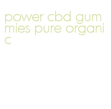 power cbd gummies pure organic