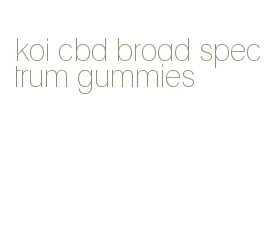 koi cbd broad spectrum gummies