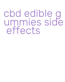 cbd edible gummies side effects