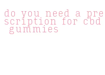 do you need a prescription for cbd gummies