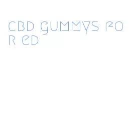 cbd gummys for ed