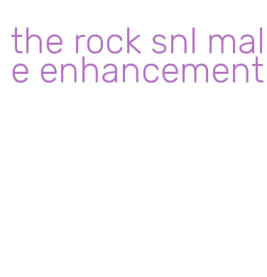 the rock snl male enhancement