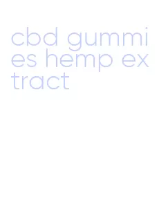 cbd gummies hemp extract