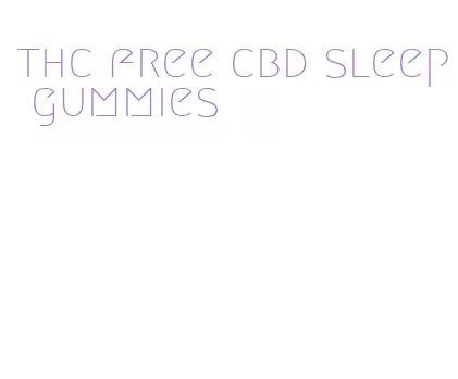 thc free cbd sleep gummies