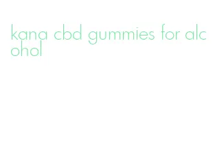 kana cbd gummies for alcohol