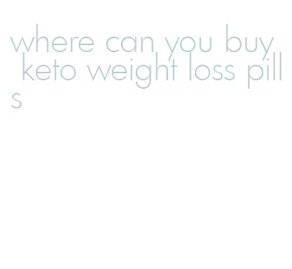 where can you buy keto weight loss pills