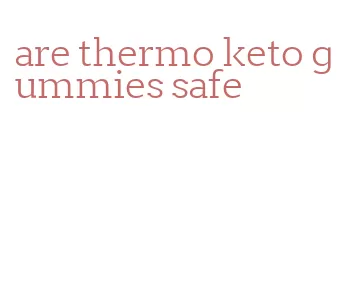 are thermo keto gummies safe