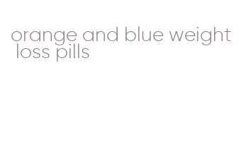 orange and blue weight loss pills