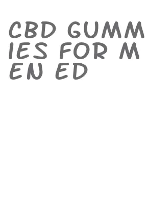 cbd gummies for men ed