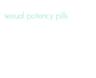 sexual potency pills