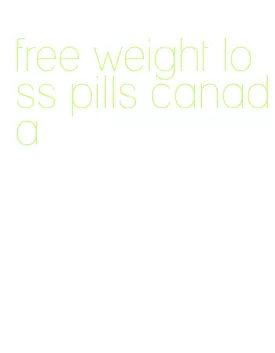 free weight loss pills canada