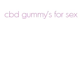 cbd gummy's for sex