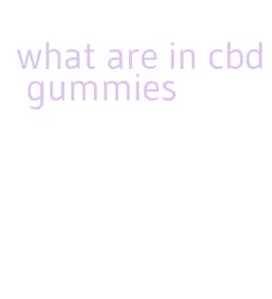 what are in cbd gummies
