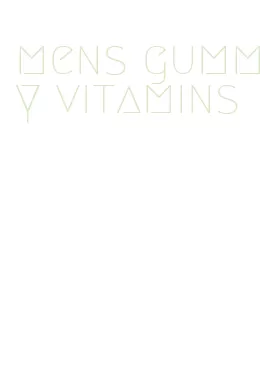 mens gummy vitamins